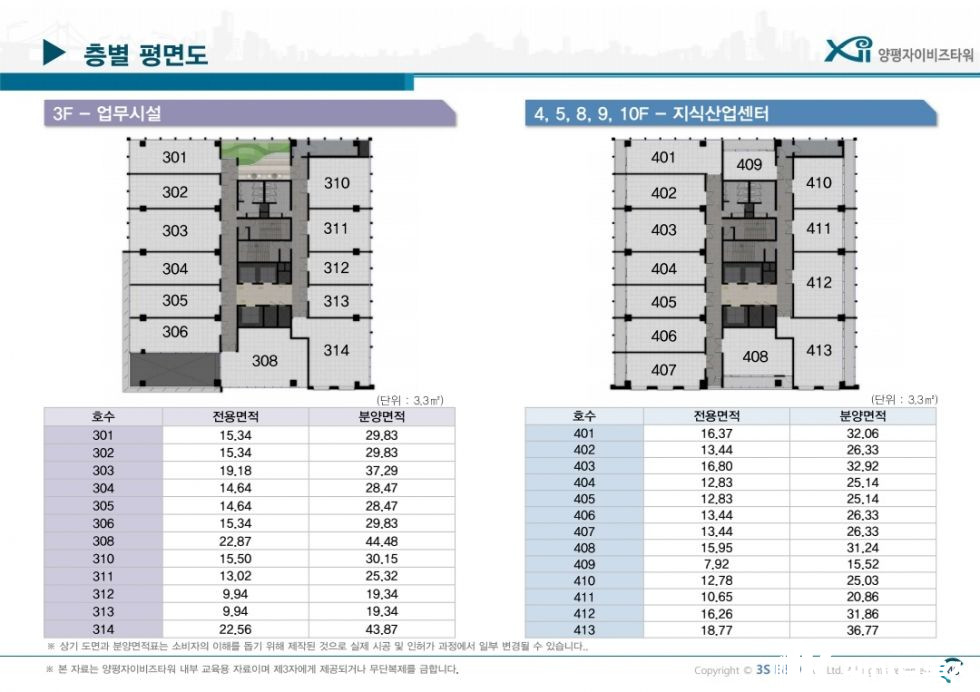 서울 영등포구 양평동1가 104-1 양평자이비즈타워 (양평동1가 104-1) 지식산업센터 월세 매물번호 11643 사진 2